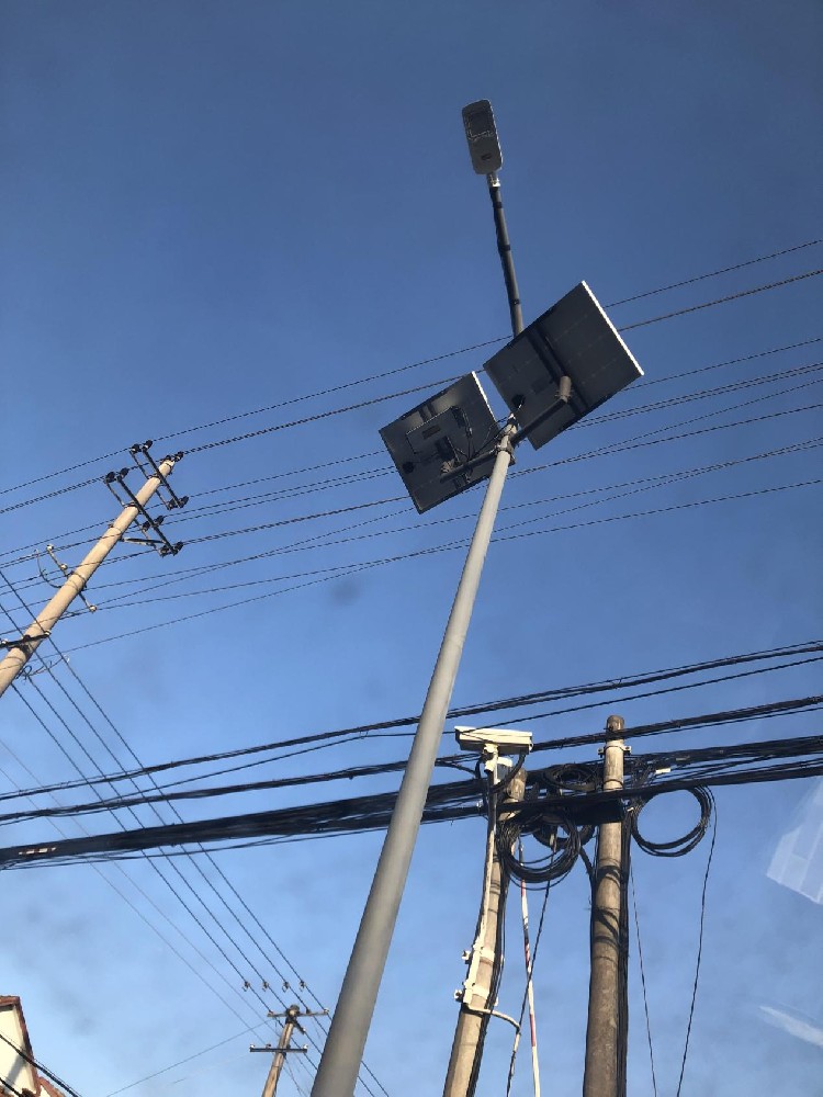 AC LED changing into solar Lamp in main road